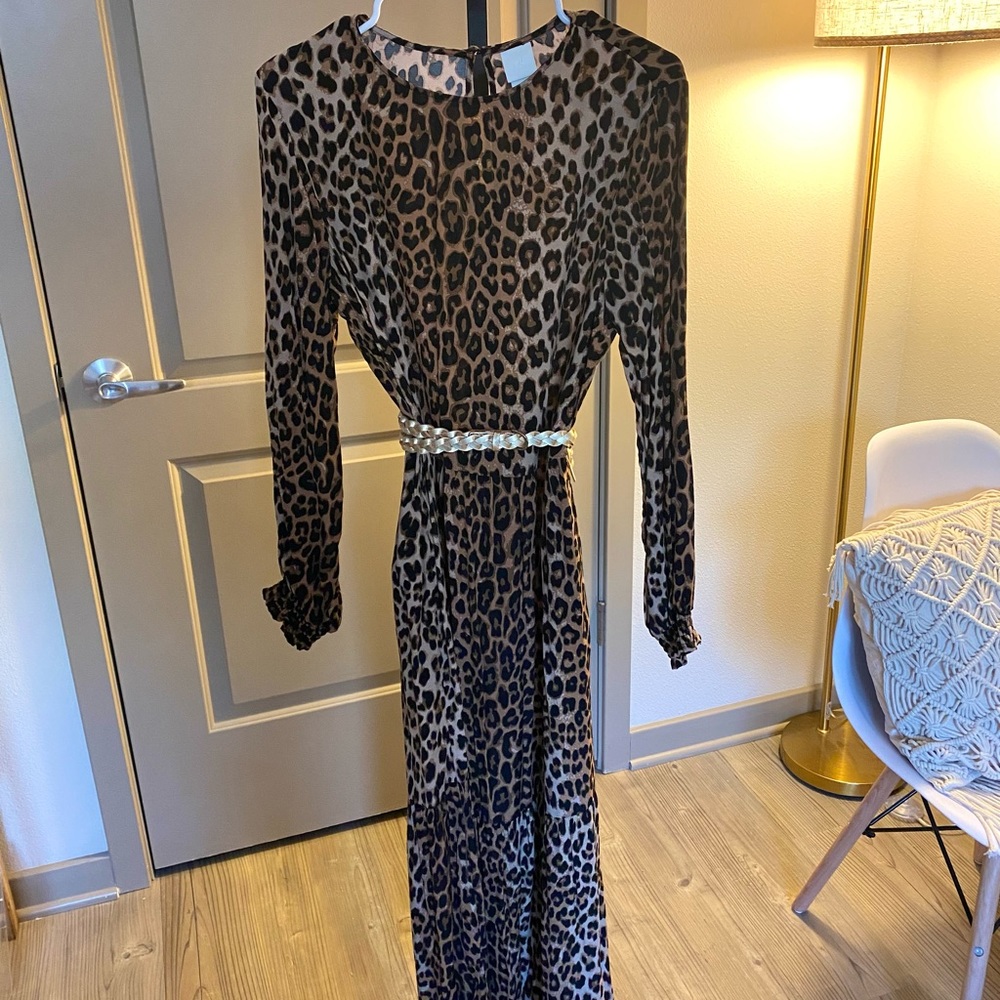 Leopard maxi dress